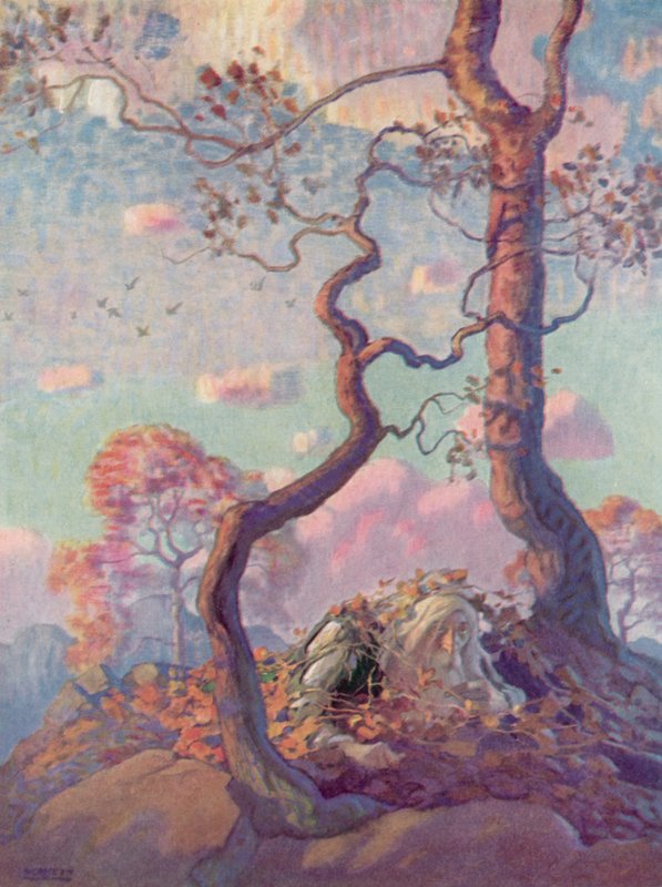 Illusztráció Rip Van Winkle számára alkotó: after Newell Convers Wyeth