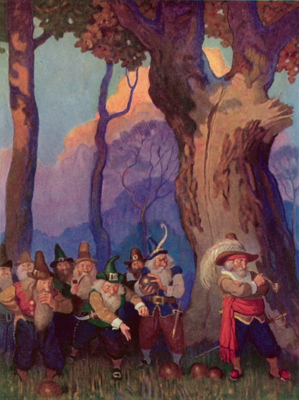 Illusztráció Rip Van Winkle számára alkotó: after Newell Convers Wyeth