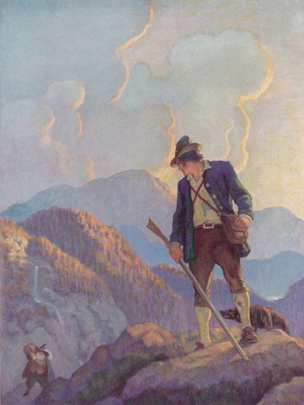 Illusztráció Rip Van Winkle számára alkotó: after Newell Convers Wyeth