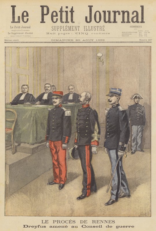 Alfred Dreyfus második hadbírósága elé állította Rennes-ben alkotó: after Oswaldo Tofani