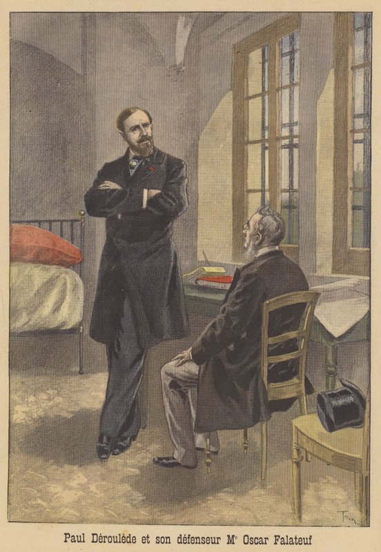 Paul Deroulede és védőügyvédje, Oscar Falateuf alkotó: after Oswaldo Tofani