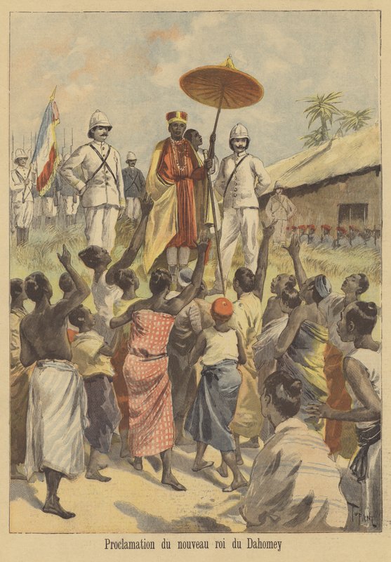 Dahomey új királyának kikiáltása alkotó: after Oswaldo Tofani