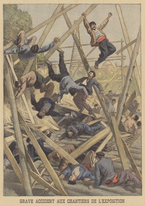 Súlyos baleset az 1900. évi Exposition Universelle helyszínén alkotó: after Oswaldo Tofani