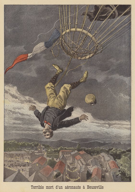 Egy ballonos szörnyű halála Beuzeville-ben alkotó: after Oswaldo Tofani
