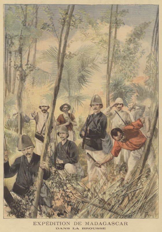 A francia expedíció Madagaszkárra alkotó: after Oswaldo Tofani