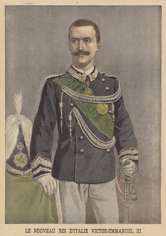 III. Viktor Emmánuel, Olaszország új királya alkotó: after Oswaldo Tofani