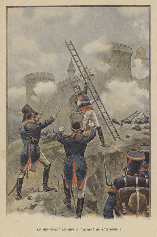 Lannes marsall a Ratisbon elleni támadásban, 1809 alkotó: after Paris