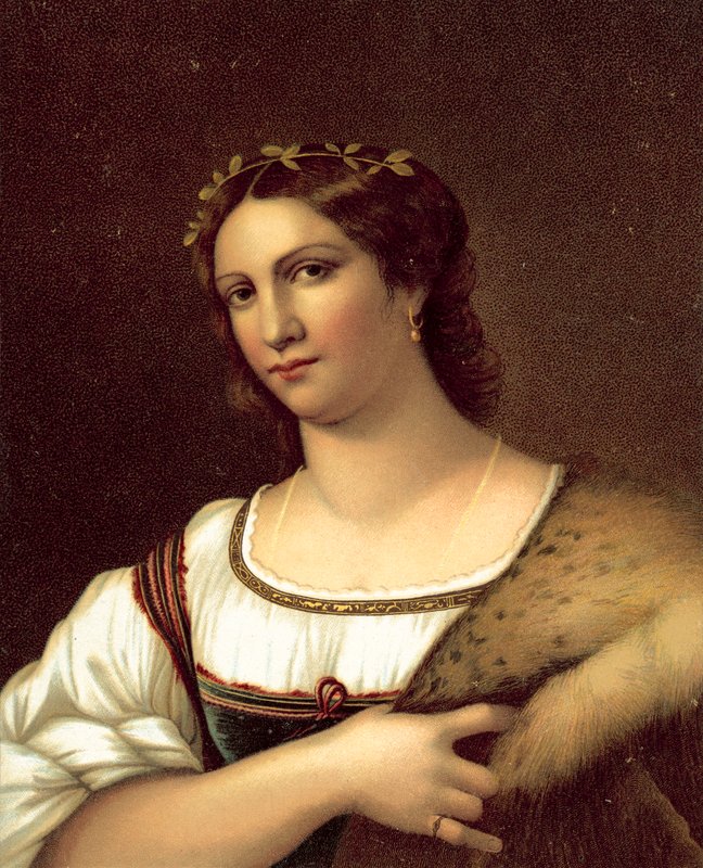 La Fornarina (chromolitho) alkotó: after Raphael