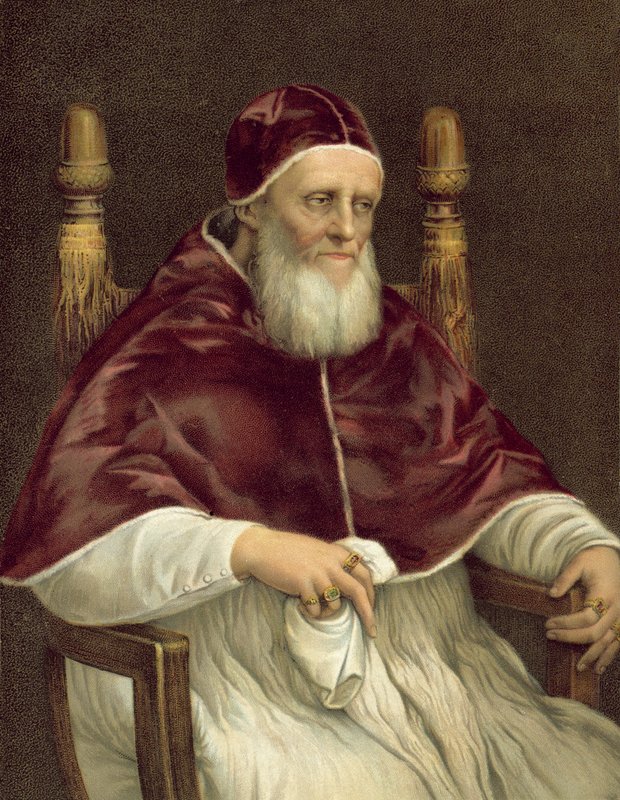 II. Julius pápa portréja, Pitti Galéria, Firenze alkotó: after Raphael