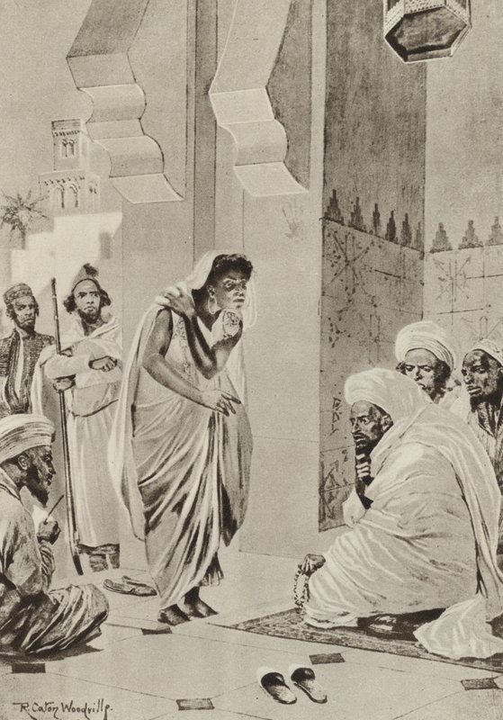 Piactér Afrikában, ahol az eladásokat Amerikába szállítják alkotó: after Richard Caton II Woodville