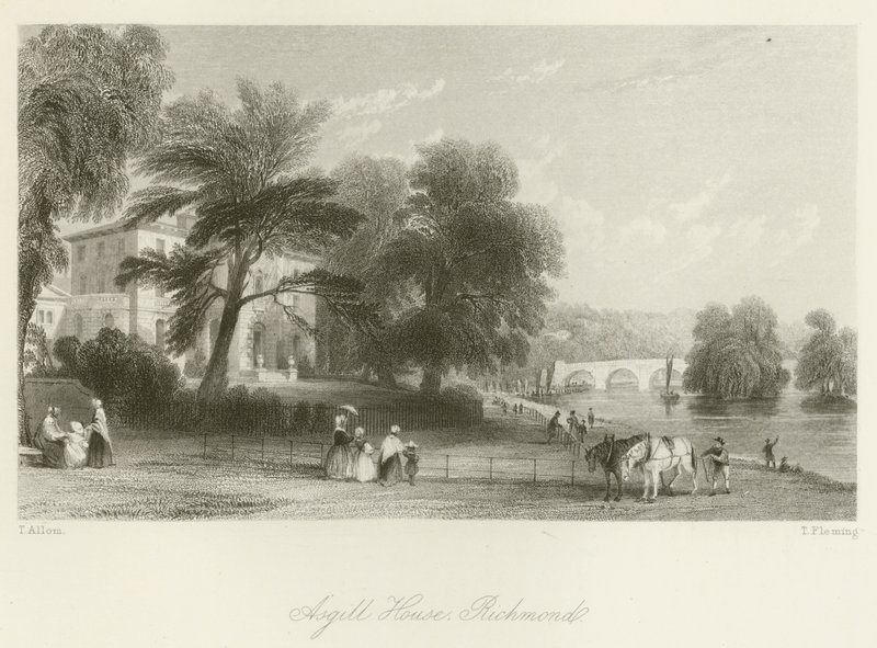 Asgill House, Richmond alkotó: after Thomas Allom