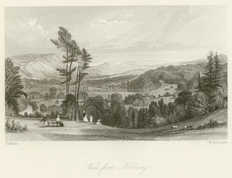 Kilátás Norbury felől alkotó: after Thomas Allom