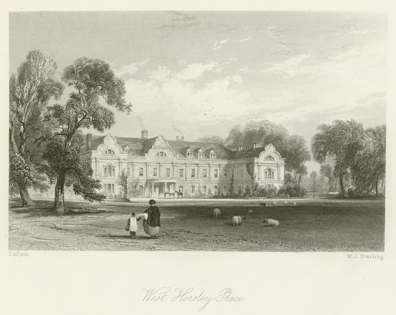 West Horsley Place alkotó: after Thomas Allom