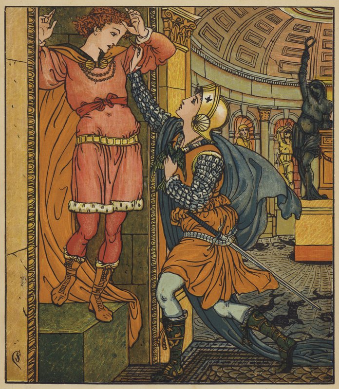 Belle-Etoile megtöri a varázslatot alkotó: after Walter Crane