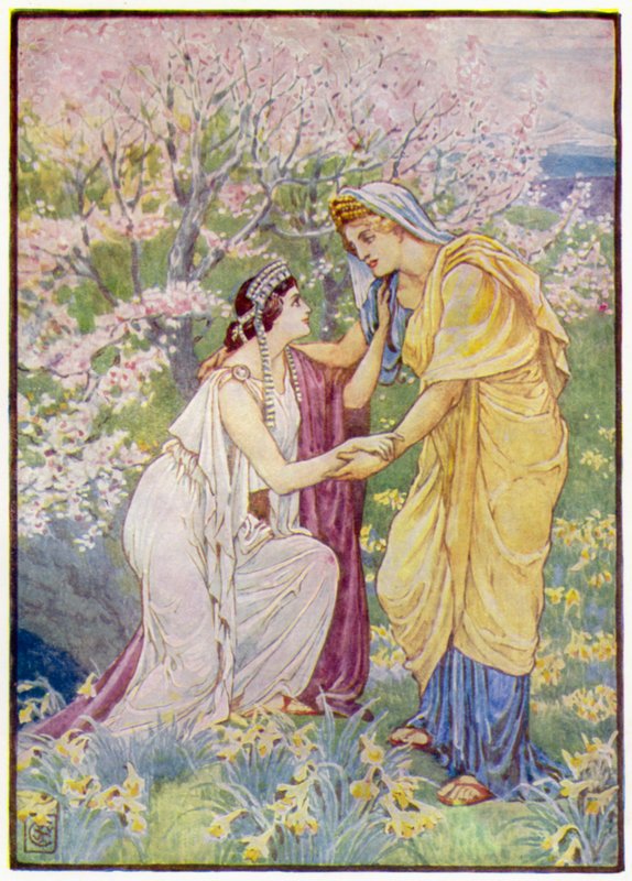 Demeter örvendezett, mert a lánya mellette volt alkotó: after Walter Crane