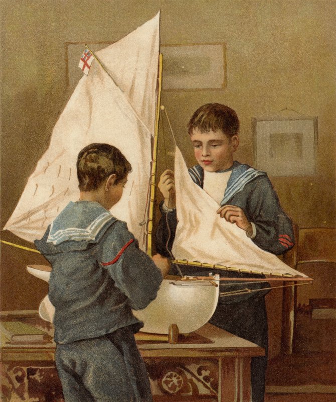 Felkészülés a tengerre (chromolitho) alkotó: after William Henry James Boot