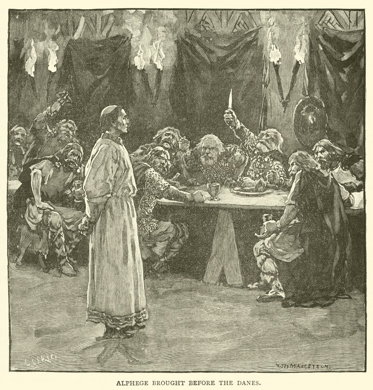 Alphege a dánok elé vitte alkotó: after William Henry Margetson