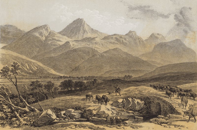 Benmore, Perthshire (chromolitho) alkotó: after William Leighton Leitch