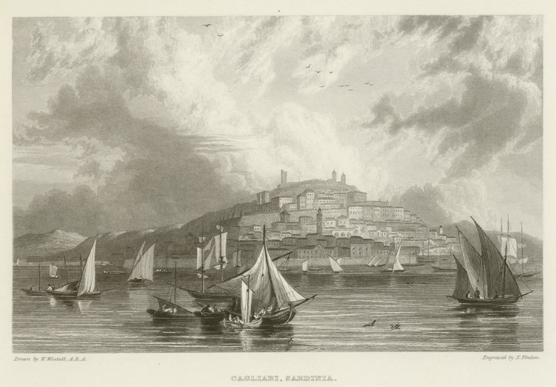 Cagliari, Szardínia alkotó: William after Westall