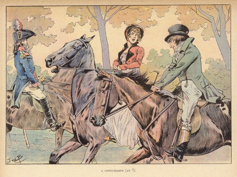 Longchampsban (7. év) (színes litó) alkotó: pseudonym for Onfray de Breville Jacques Job