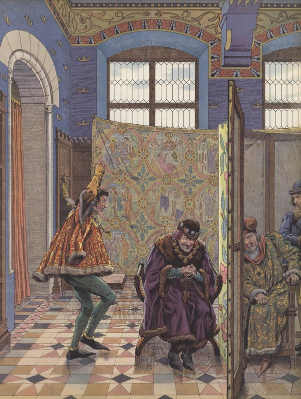 XI. Lajos terve a burgundok elválasztására angol szövetségeseiktől (színes litho) alkotó: pseudonym for Onfray de Breville Jacques Job