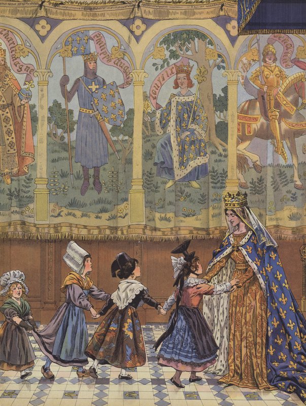 A XI. Lajos uralkodása alatt a francia királysághoz csatolt francia tartományok (színes litho) alkotó: pseudonym for Onfray de Breville Jacques Job