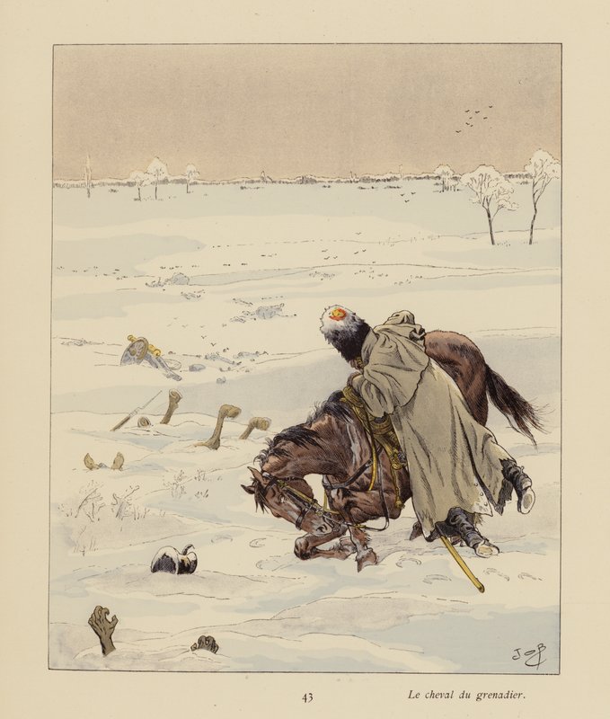 A gránátos lova (színes litográfia) alkotó: pseudonym for Onfray de Breville Jacques Job