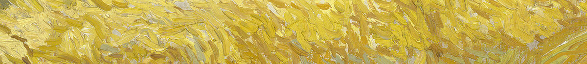 Búzamező ciprusokkal (Vincent van Gogh), Detail: Wogendes Weizenfeld