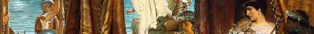 Antonius és Kleopátra találkozása (Lawrence Alma Tadema)