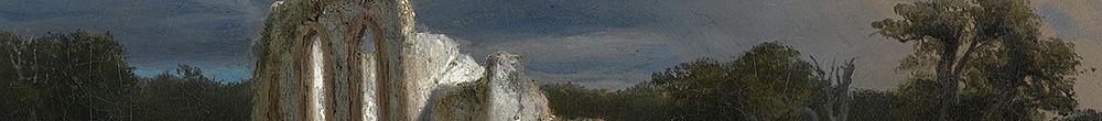Holdfényes táj romokkal (Arnold Böcklin)
