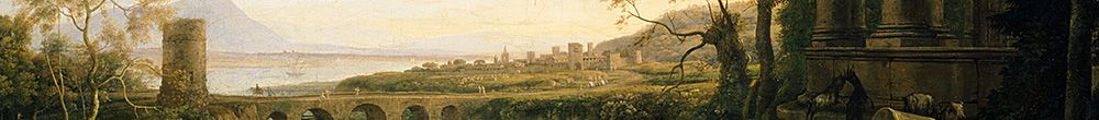 Tájkép nimfával és szatír tánccal (Claude Lorrain)