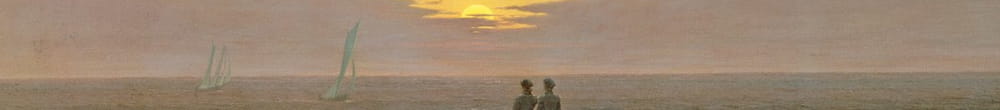 Hold emelkedik a tenger felett (Caspar David Friedrich)