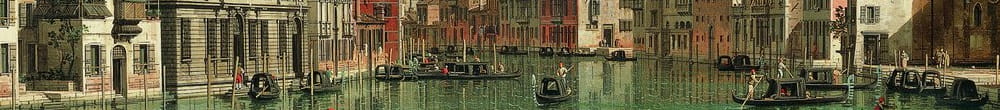 A Canal Grande, Velence, délkeletre nézve, jobbra a Campo della Caritàval, 1730-as évek. (Giovanni Antonio Canal)