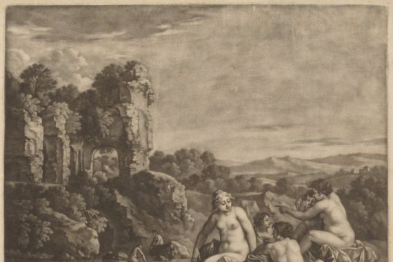 Bernard Lens, after Cornelis van Poelenburch