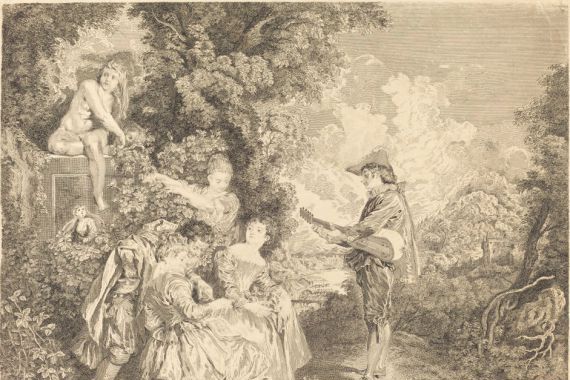 Charles Dupuis after Antoine Watteau