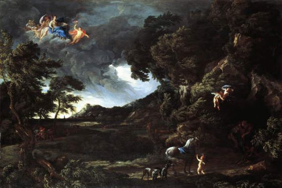 Gaspard Poussin and Maratta or Maratti Carlo Dughet