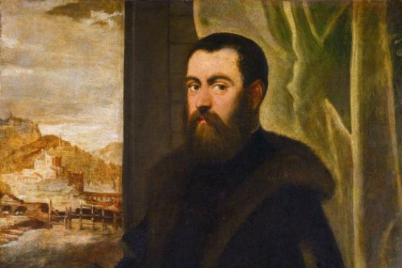 with landscape by Maarten de Vos Jacopo Tintoretto