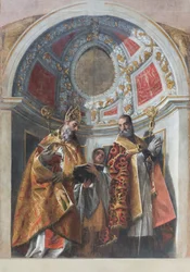 Két szent püspök (Geminiano és Severo ),1558-1561 (olaj, vászon)