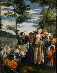 Mózes megtalálása, kb. 1580