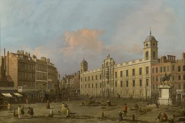 London, kilátás a Northumberland House-ra, keletre néz