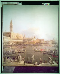 A Molo és a Dózse-palota a Bacino Di San Marco felől