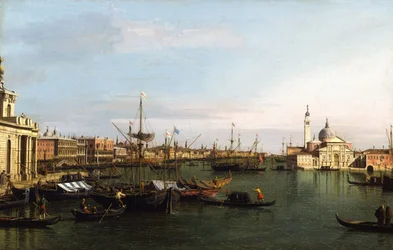 Kilátás Velencére: San Giorgio Maggiore-bazilika (olaj, vászon)