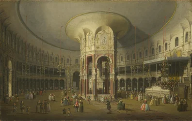 A londoni Ranelagh Rotunda belső képe