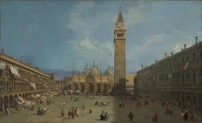 Piazza San Marco, 1730 körül (olaj, vászon)