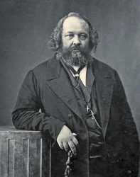 Mihail Alekszandrovics Bakunyin portréja, 1860 körül (f/w fotó)