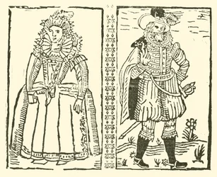 Illusztráció a Roxburghe-balladákhoz (fametszet)