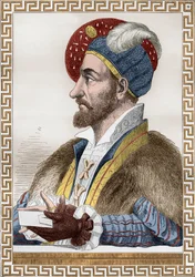 III. Károly Bourbon hercege, akit 1515-1521-ben Bourbon Connetable-jaként (1490-1527) Franciaország connetable-jaként ismertek, majd Charles Quint szolgálatába lépett, és Gaignieres után metszett De Lescure „Francois1er” című könyvéből.