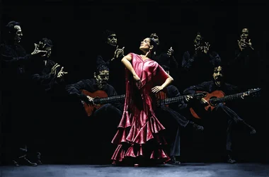 Büszke flamenco táncos