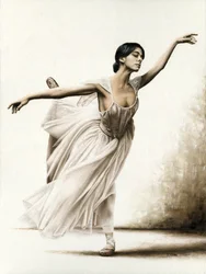Demure balerina
