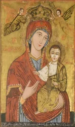 A híres Szent Mária-ikon, amely számos templomban megtalálható.